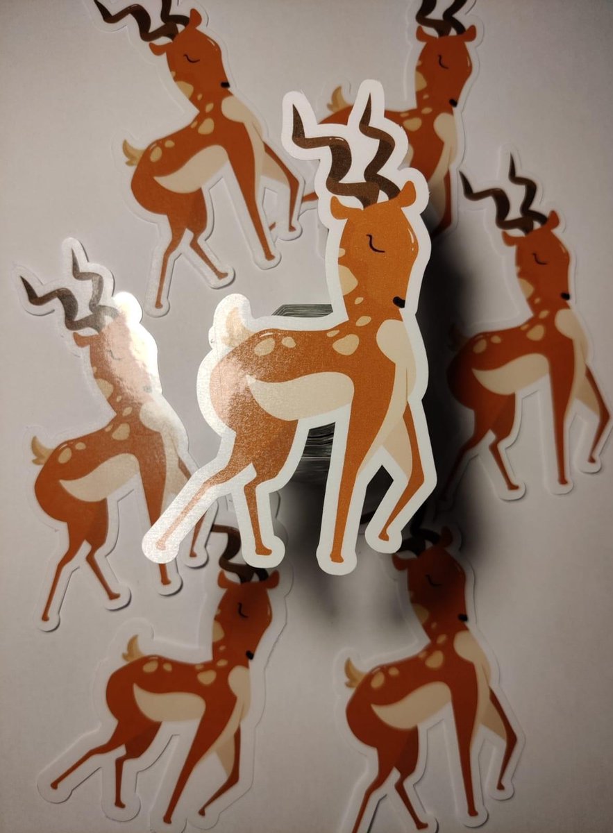 Antilope Sticker - Savanne Dieren - Handgemaakte Stickers - Journaling - Bullet Journal - Scrapbooking - Leuke Stickers - Laptop Sticker - Telefoon Sticker - Cute - Dier - Lief